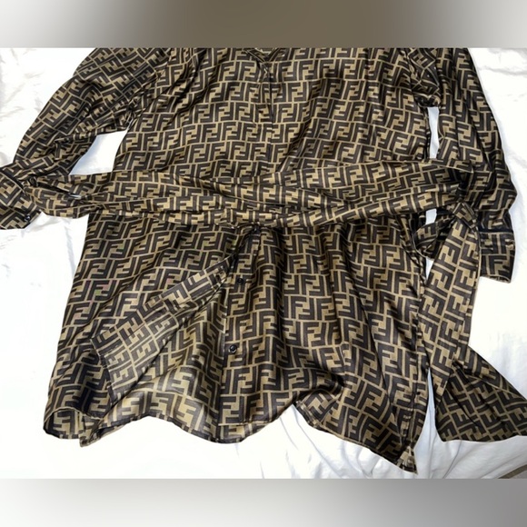 Fendi Brown twill dress - Picture 3 of 15